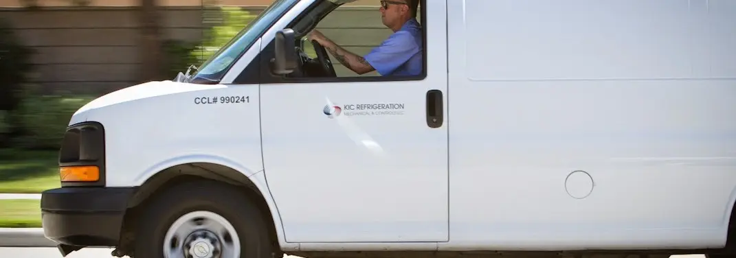 KIC Refrigeration service vehicle serving Chesterfield area